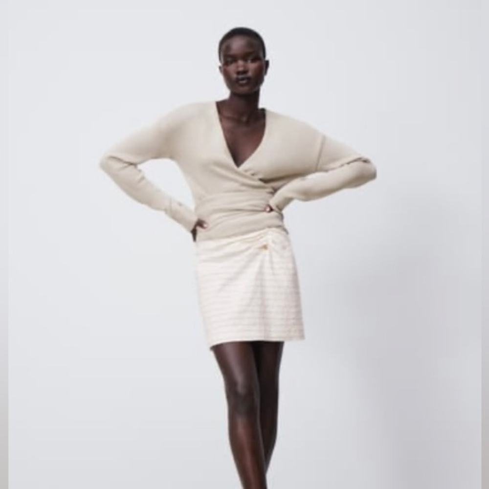 Zara Tied Knit Top